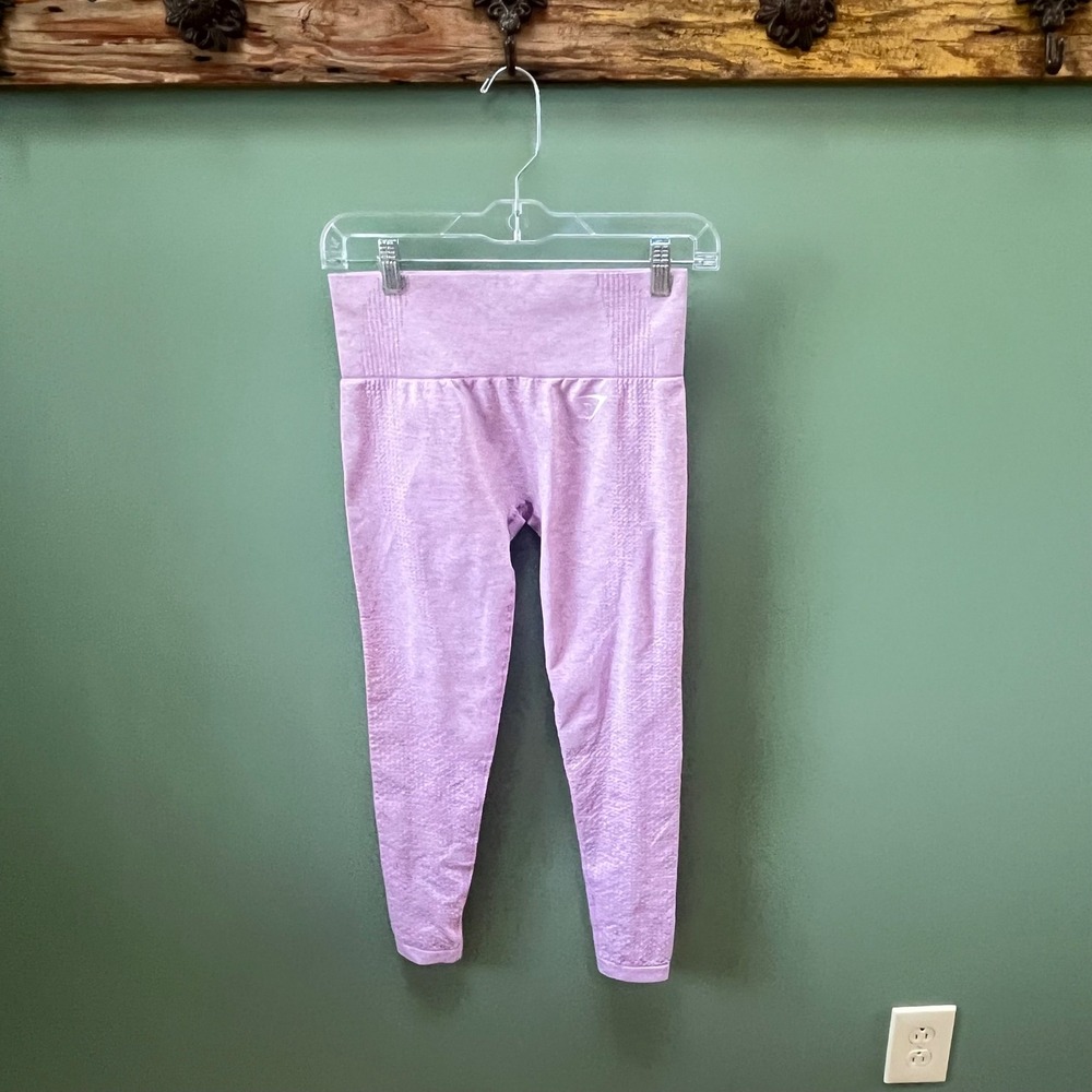 Gymshark Vital Seamless Leggings Purple Marl High Waisted Small Activewear Pants